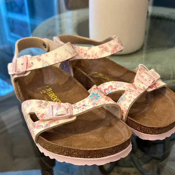 New in Box! $150 Birkenstock Rare Floral Pink Sandals sz 39 8/9 - Picture 5 of 10